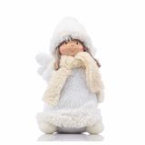 PRAZNIČNA FIGURA GLOSSTYLE ANGEL TEKSTILNI 29 CM SORTIRANO 20X14X29 CM