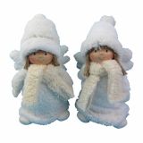 PRAZNIČNA FIGURA GLOSSTYLE ANGEL TEKSTILNI 29 CM SORTIRANO 20X14X29 CM