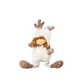 PRAZNIČNA FIGURA GLOSSTYLE DEKLICA Z V. NOGAMI 38 CM TEKSTILNA SORTIRANO