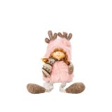 PRAZNIČNA FIGURA GLOSSTYLE DEKLICA Z V. NOGAMI 38 CM TEKSTILNA SORTIRANO