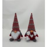 PRAZNIČNA FIGURA GLOSSTYLE ŠKRAT, RDEČ 12X9X25CM