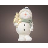 PRAZNIČNA FIGURA LUMINEO MICRO LED SNEŽAK 33.5 CM