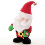 PRAZNIČNA FIGURA MQ MEHKI BOŽIČEK 25 CM POJOČ IN PREMIKAJOČI