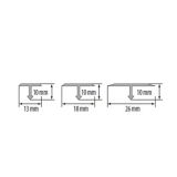 PREHODNI ALU PROFIL CEZAR T18 10X18MM 2.5M SREBRN