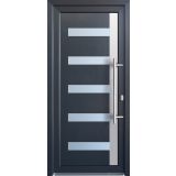 VHODNA PVC VRATA CANDO PREMIUM TEXAS 98X208 D BELA/ANTRACIT