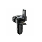 PRENOSNI FM ODDAJNIK BASEUS AVTO FM-ODDAJNIK+POLNILEC BASEUS 2XUSB MICROSD, ČRN