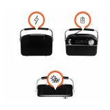 PRENOSNI RADIO MANTA RDI918B SOLAR ČRNA