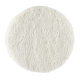 PREPROGA IZ UMETNEGA KRZNA, BELA BARVA, OKROGLA 38 CM