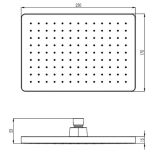 NADGLAVNA PRHA BLITZ ZIDNA 250X170 PZ05 ČRNA