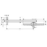 PRHA HANSGROHE NADGLAVNA RAINDANCE E 300 ZA PODOMETNI SISTEM