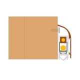 PRIBOR COMAGLIO TESNILO ZA VRATA 93CM, VZMETNO, ALUMINIJ, BELA