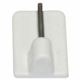 PRIBOR HUNGARIA KARNIS NOSILEC VITRAŽNI SAMOLE. BELI SK17X24 MM 4 KOS/ZAV