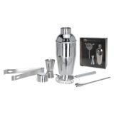 PRIBOR ZA KOKTEJL EXCELLENT HOUSEWARE 5 DELNI SET IZ NERJAVEČEGA JEKLA