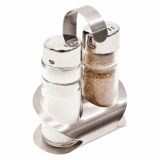 PRIBOR ZA ZAČIMBE 2 DELNI SET; SOL+POPER V STOJALU