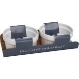 PRIPOMOČEK ZA PEKO EH MODEL ZA SUFLE BELI 2/1 PORCELAN 11 X 4.8CM