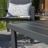 KOVINSKA VRTNA GARNITURA SET ARAMIS SIVA ALU