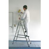 PROSTOSTOJEČA LESTEV KRAUSE CORDA 6 STOPNIČNA 1.8M - DELOVNA VIŠINA 3.2M