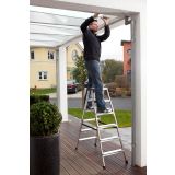 PROSTOSTOJEČA LESTEV KRAUSE MONTO DOPPLO 2X6 STOPNIC 1.3M DELOVNA VIŠINA 2.85M