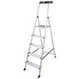 PROSTOSTOJEČA LESTEV KRAUSE MONTO MULTIGRIP 1X5 STOPNIC 1.4M DELOVNA VIŠINA 3.05M