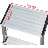 PROSTOSTOJEČA LESTEV KRAUSE MONTO TREPPY 2X2 STOPNIC 0.45M DELOVNA VIŠINA 2.45M