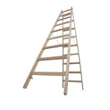 PROSTOSTOJEČA LESTEV KRAUSE STABILO 2X9 STOPNIC LESENA 2.4M