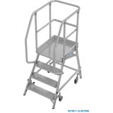 PROSTOSTOJEČA LESTEV KRAUSE STABILO PREMIČNI PODEST 4 STOPNIC 2M