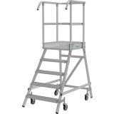 PROSTOSTOJEČA LESTEV KRAUSE STABILO PREMIČNI PODEST 5 STOPNIC 2.2M