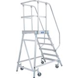 PROSTOSTOJEČA LESTEV KRAUSE STABILO PREMIČNI PODEST 6 STOPNIC BREZ ROČAJEV/OGRAJE