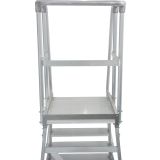 PROSTOSTOJEČA LESTEV KRAUSE STABILO PREMIČNI PODEST 6 STOPNIC BREZ ROČAJEV/OGRAJE