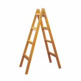 PROSTOSTOJEČA LESTEV PLEVČAK 2X4 STOPNIC LESENA 148 CM
