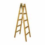 PROSTOSTOJEČA LESTEV PLEVČAK 2X5 STOPNIC LESENA 182 CM