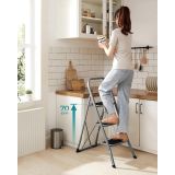 PROSTOSTOJEČA LESTEV SONGMICS GSL003GY01 TROJNA STOPNICA/PRUČKA