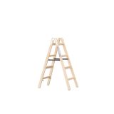 PROSTOSTOJEČA LESTEV ŽAŽE 2X4 STOPNIC LESENA A4 P 1.34M