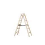 PROSTOSTOJEČA LESTEV ŽAŽE 2X5 STOPNIC LESENA A5 P 1.62M