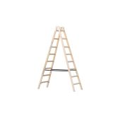 PROSTOSTOJEČA LESTEV ŽAŽE 2X8 STOPNIC LESENA A8 2.46M