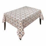 PRT NA ROLI NESE ČIPKA BEŽ Z ROŽO ŠIRINE 132 CM