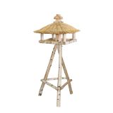 PTIČJA HIŠICA BREZA 59X59 X40 S STOJALOM 60X60X105