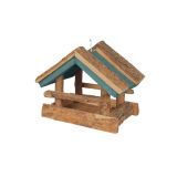 VRTNARSKI PRIPOMOČEK PTIČJA HIŠICA ZELEN LES 19X24X22 CM