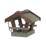 PTIČJA HIŠICA ZELENO / RJAVA 29X26X24 CM