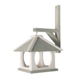 PTIČJA HIŠKA BELO SIVA 29X34X47 CM Z OBEŠALOM