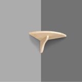 LESENA POLICA PUR LIPA KOTNA 16 MM POLICA+NOSILEC