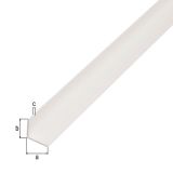 KOTNI PROFIL ALBERTS PVC 10X10X1X2600 MM BEL