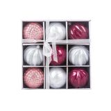 PVC BUNKA GLOSSTYLE 80 MM 9 KOS DEKORATIVNE ROZA-SRBRNE