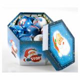 PVC BUNKA GLOSSTYLE BUNKE V ŠKATLI 14 KOSOV 5 CM 7 POSUTIH, 7 GLADKIH