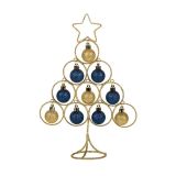 PVC BUNKA GLOSSTYLE JELKA 30 CM 9 KROGLIC MODRA KOMBINACIJA