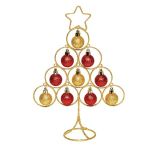 PVC BUNKA GLOSSTYLE JELKA 30 CM 9 KROGLIC RDEČA KOMBINACIJA