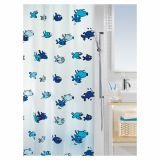 KOPALNIŠKA ZAVESA SPIRELLA HUGO BLUE 180X200 CM