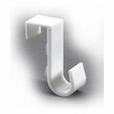 PVC OBEŠALNIK HETTICH DIY ZA NA VRATA, 22X70X50 MM, 1 KLJUKA, BELA