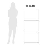 PVC REGAL PRACTIC 138X60X30 CM 4P/20KG ČRN