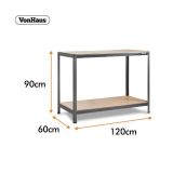 PVC REGAL VONHAUS 90X120X60 CM 2P/100KG HAMMERITE